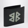 Balenciaga Cash Black Wallet In Grained Leather
