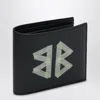 Balenciaga Cash Black Wallet In Grained Leather