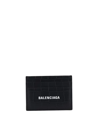 Balenciaga Cash Card Holder In Black
