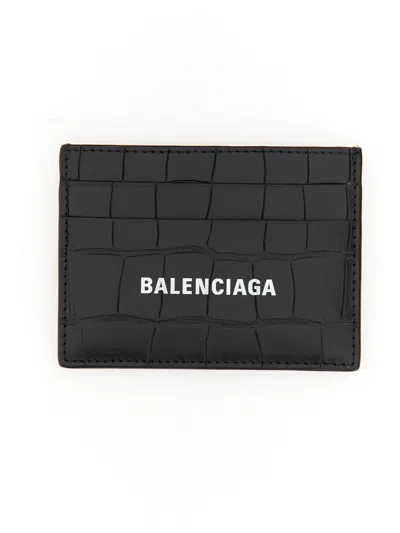 Balenciaga Cash Card Holder In Black