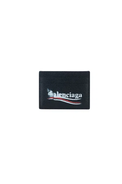 Balenciaga 'cash' Card Holder In Black