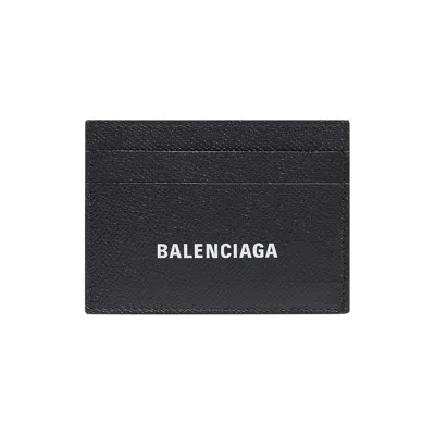 Pre-owned Balenciaga Cash Card Holder 'black/white'