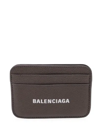 Pre-owned Balenciaga Cash Card Holder In Brown