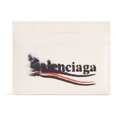 Balenciaga Cash Card Holder 'light Beige' In Neutral