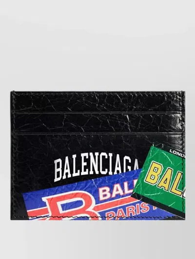Balenciaga Cash Card Holder Textured Finish