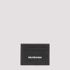 Balenciaga Logo-print Grained Leather Card Holder Accessories