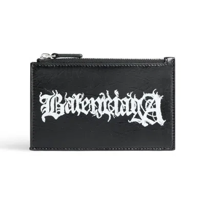 Balenciaga Cash Large Long Coin And Card Holder Diy Metal 'black White'