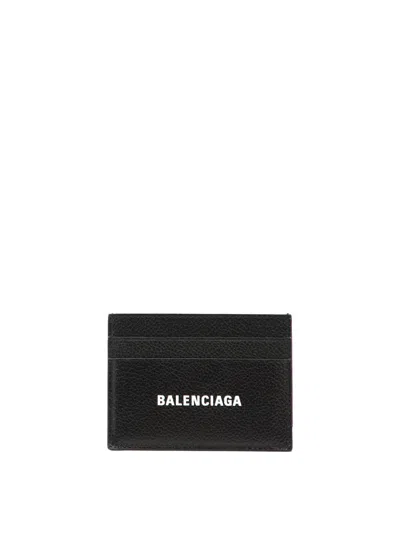 Balenciaga Cash Logo Print Card Holder