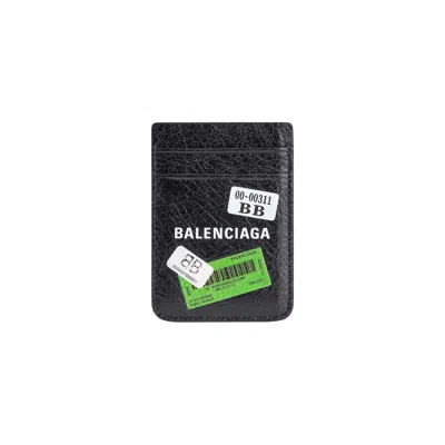 Pre-owned Balenciaga Cash Magnet Card Holder 'black/multicolor' | Men's Size Onesize