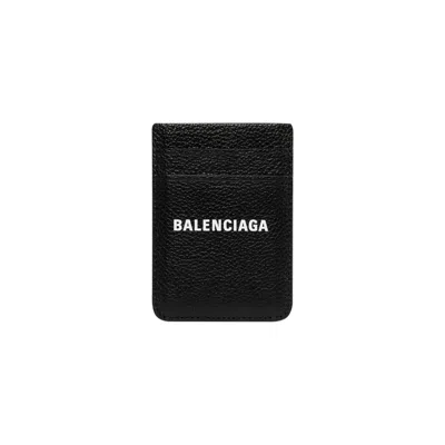 Pre-owned Balenciaga Cash Magnet Card Holder 'black/white' | Men's Size Onesize