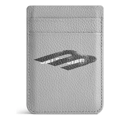 Balenciaga Cash Magnet Card Holder 'grey Black' In Silver