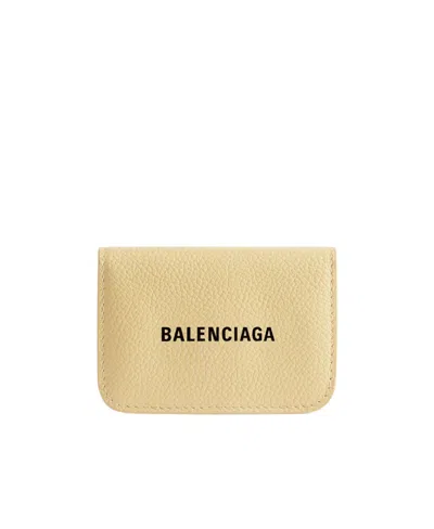 Balenciaga Cash Mini Wallet In Yellow