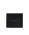 Balenciaga Men's Horizontal Wallet With Logo In Black