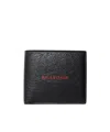 Balenciaga Cash Square Folded Wallet In Black