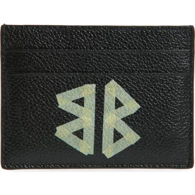 BALENCIAGA BALENCIAGA CASH TAPE TYPE LOGO LEATHER CARD HOLDER