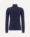 Balenciaga Standard Turtleneck Turtleneck Sweater In Blue