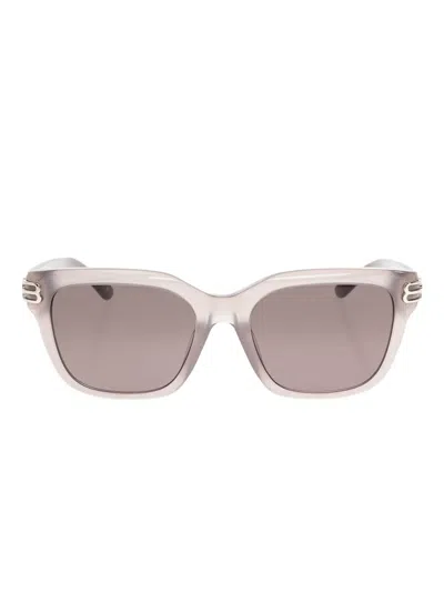 Balenciaga Casino Triple-detail Square Sunglasses In Pink