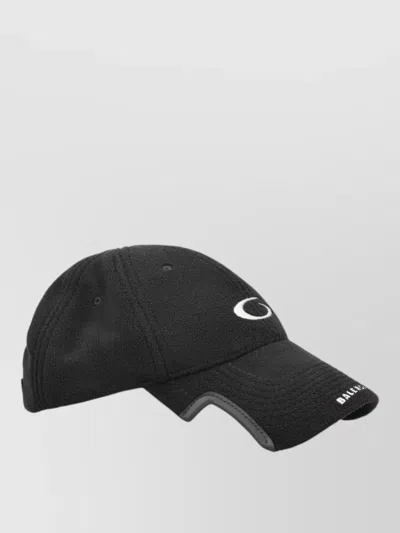 Balenciaga Casual Cap Curved Brim Eyelet Vents In Black