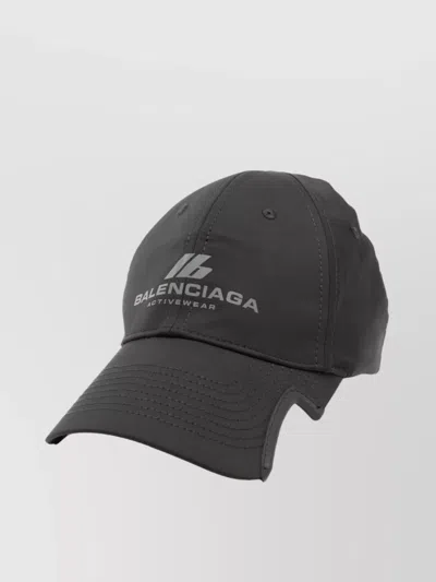 Balenciaga Logo-print Baseball Cap In Black