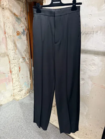 Balenciaga Casual Pants With Belt Loops In Blue