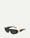 Balenciaga Dynasty D-frame Sunglasses In Black