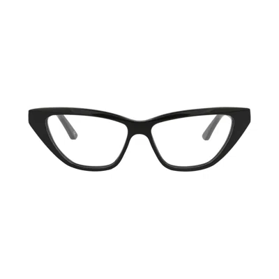 Pre-owned Balenciaga Cat Eye-frame Acetate Optical Frames 'black Transparent' | Multi-color | Women's Size One