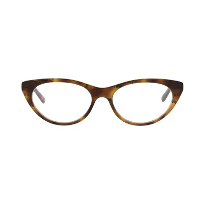 Pre-owned Balenciaga Cat Eye-frame Acetate Optical Frames 'havana Transparent' | Multi-color | Women's Size On