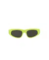 Balenciaga 0095s Dynasty D-frame Acetate Sunglasses In Green