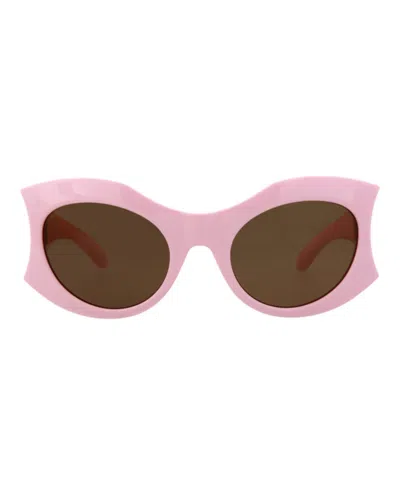 Balenciaga Cat Eye-frame Bio Injection Sunglasses In Pink