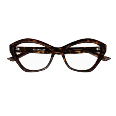 Balenciaga Bb0341o Linea Everyday 002 Havana Glasses In Marrone