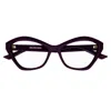 Balenciaga Cat-eye Frame Glasses In 003 Violet Violet Transpa