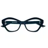 Balenciaga Cat-eye Frame Glasses In 004 Blue Blue Transparent
