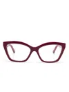 Balenciaga Cat Eye-frame Glasses In Red