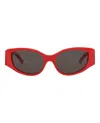 Balenciaga Cat Eye-frame Recycled Acetate Sunglasses In Red