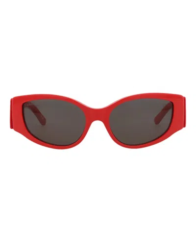 Balenciaga Cat Eye-frame Recycled Acetate Sunglasses In Red