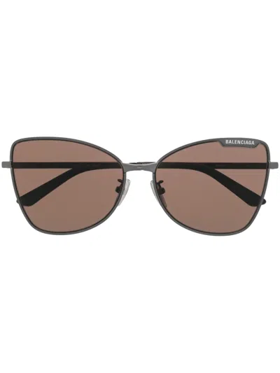 Balenciaga Cat-eye Frame Sunglasses In Black