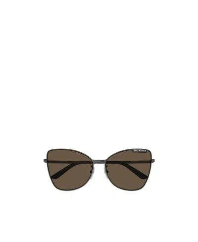 Balenciaga Cat-eye Frame Sunglasses In Brown