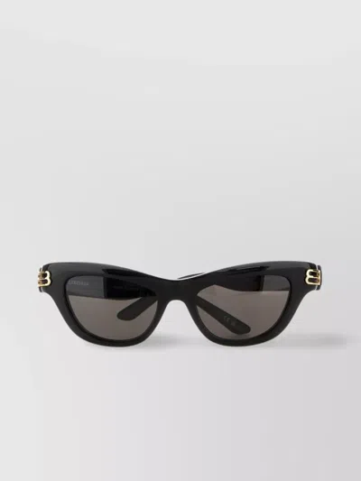 Balenciaga Cat Eye Frame Sunglasses With Gold Accents