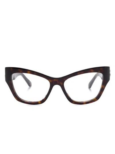 Balenciaga Cat-eye Glasses In 褐色