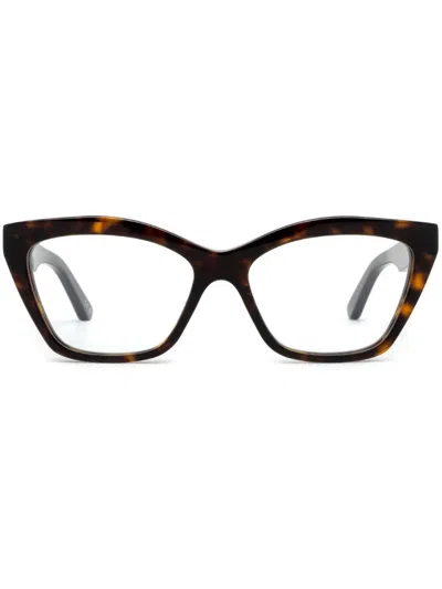 Balenciaga Cat-eye Glasses In Brown