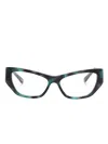 Balenciaga Cat-eye Glasses In Green