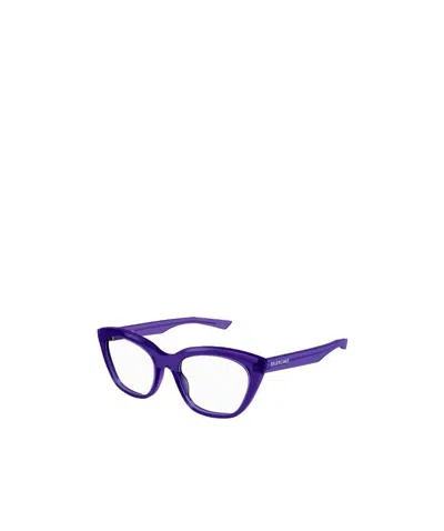 Balenciaga Cat-eye Optical Glasses In Purple