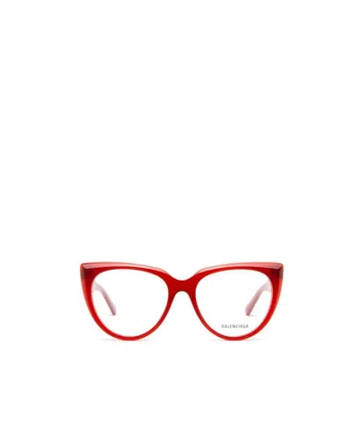 Balenciaga Cat-eye Optical Glasses In Red