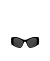 Balenciaga Womens Black 6e000311 Bb0287s Cat Eye-frame Acetate Sunglasses In Black