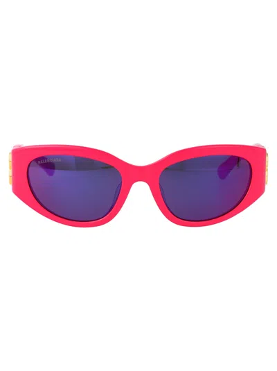 Balenciaga Cat Eye Sunglasses Bb0321 S 011 In Blue
