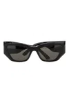 Balenciaga Bold Butterfly Silhouette Sunglasses In Black