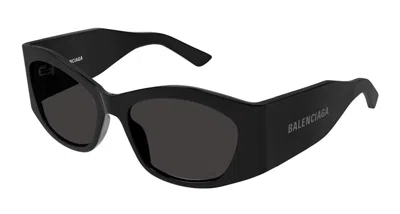 Pre-owned Balenciaga Cat Eye Sunglasses In Black/grey (bb0329s/001)