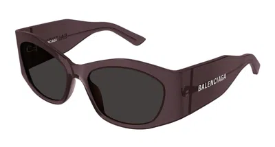 Pre-owned Balenciaga Cat Eye Sunglasses In Brown/grey (bb0329s/004)