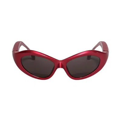 Pre-owned Balenciaga Cat Eye Sunglasses 'red' | Men's Size Onesize