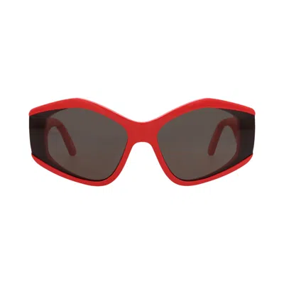 Pre-owned Balenciaga Cat Eye Sunglasses 'red/grey' | Women's Size Onesize